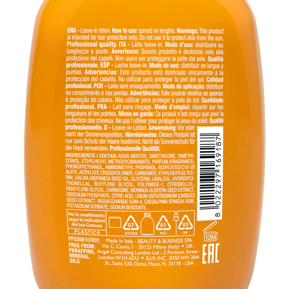 Alfaparf Milano Semi di Lino Sunshine Hair Protective Milk 125ml - leche protectora solar sin aclarado - Image 5