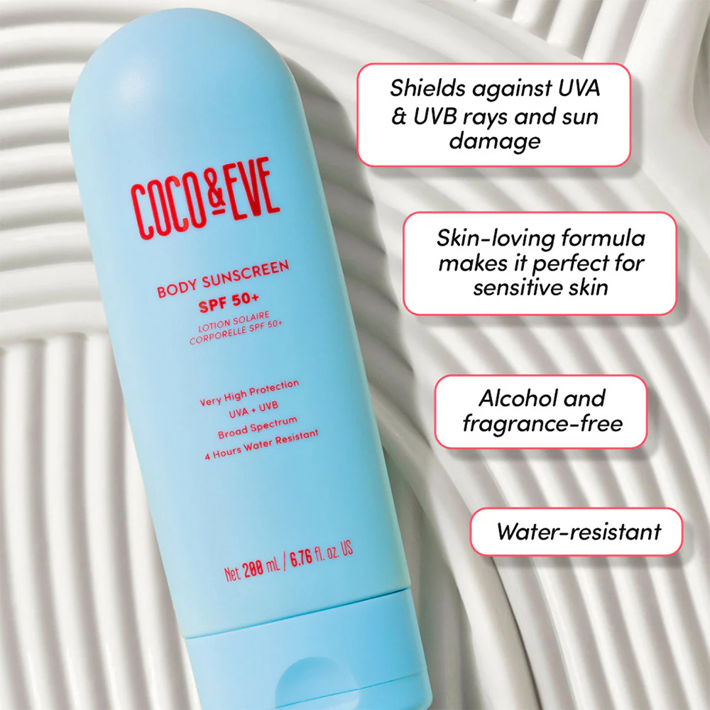 Coco & Eve Body Suncreen SPF50+ 200ml - protector solar cuerpo - Image 5
