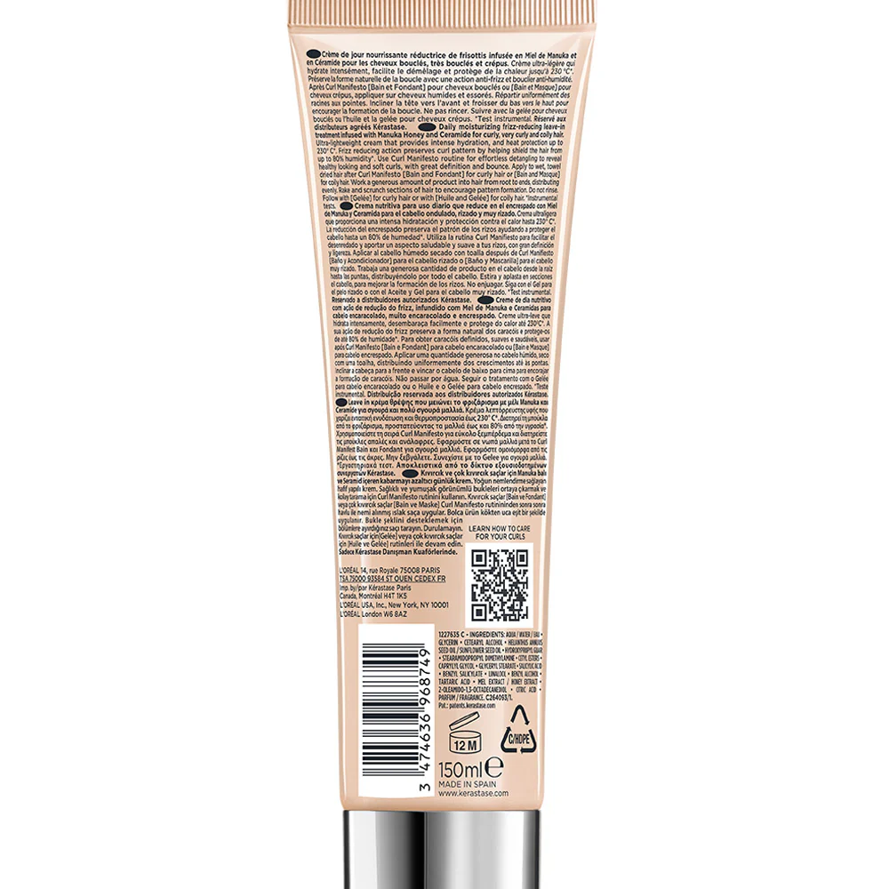 Kerastase Curl Manifesto Crème de Jour Fondamentale 150ml - crema antiencrespamiento para cabello rizado - Image 7