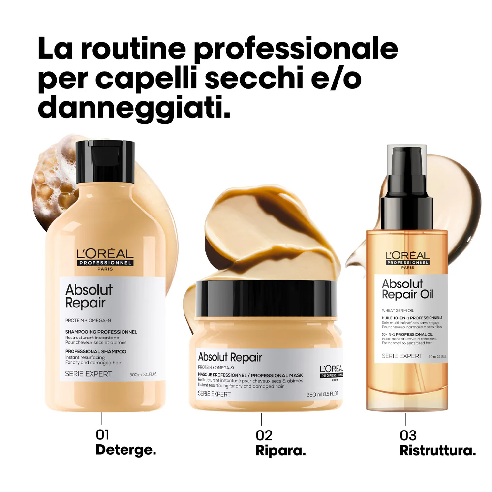 L'Oréal Professionnel Paris Serie Expert Absolut Repair Shampoo 300ml - champú cabello dañado - Image 3