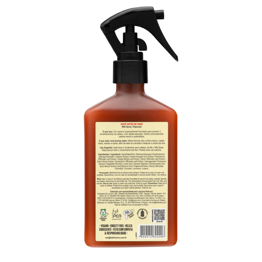 Lola From Rio Rapunzel Milk Spray 250ml - acondicionador sin aclarado anticaída - Image 5