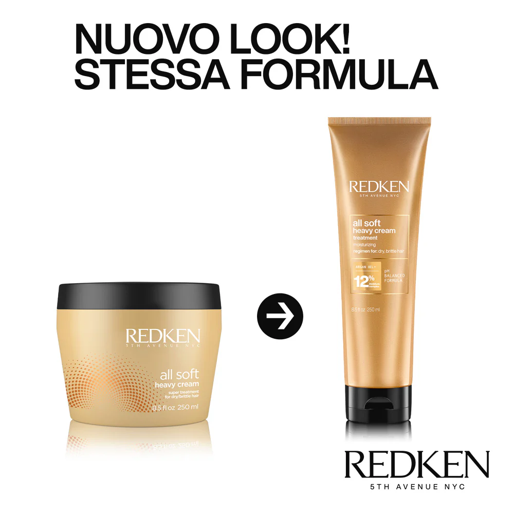 Redken All Soft Maschera Heavy Cream Treatment 250ml - mascarilla para cabello secos - Image 5